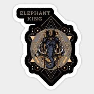 Elephant King Sticker
